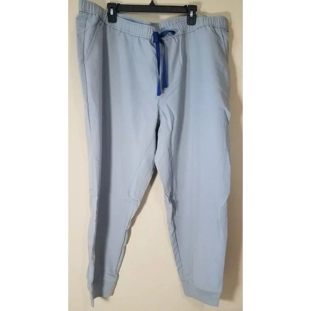 Figs Tansen Jogger Scrub Pants Men size‎ 4XLS Short Uniform Medical Cem Gray NEW